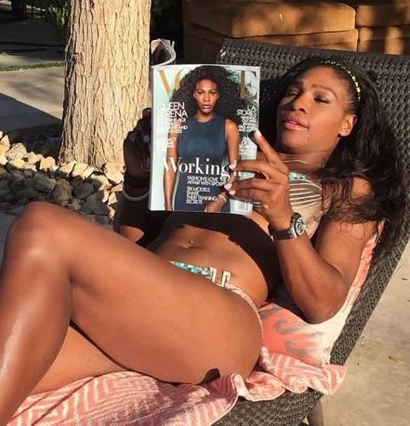 Serena Williams cover girl di Vogue America. (Instagram)
